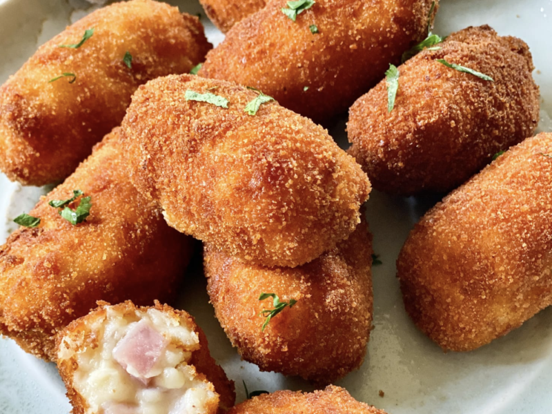 Croquetas Spanish- appetizer with a rich, ultra-creamy .